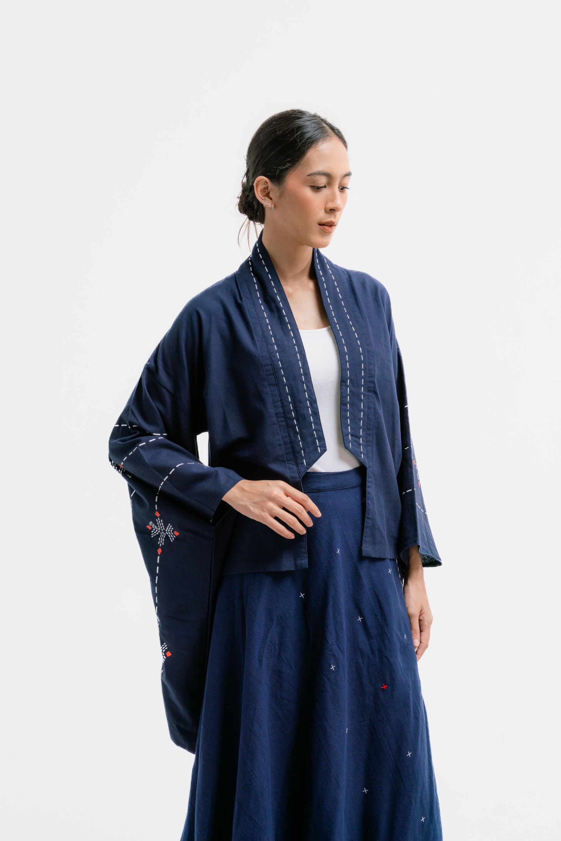 Dama Kara Jalin Kimono Sashiko