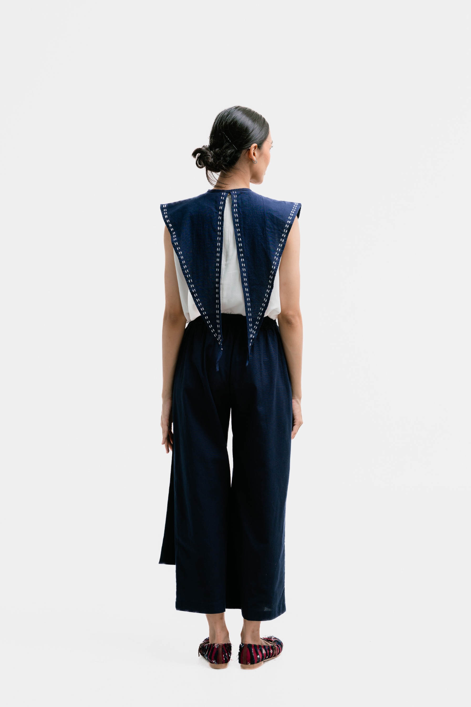 Dama Kara Jalin Kulot Pants Sashiko