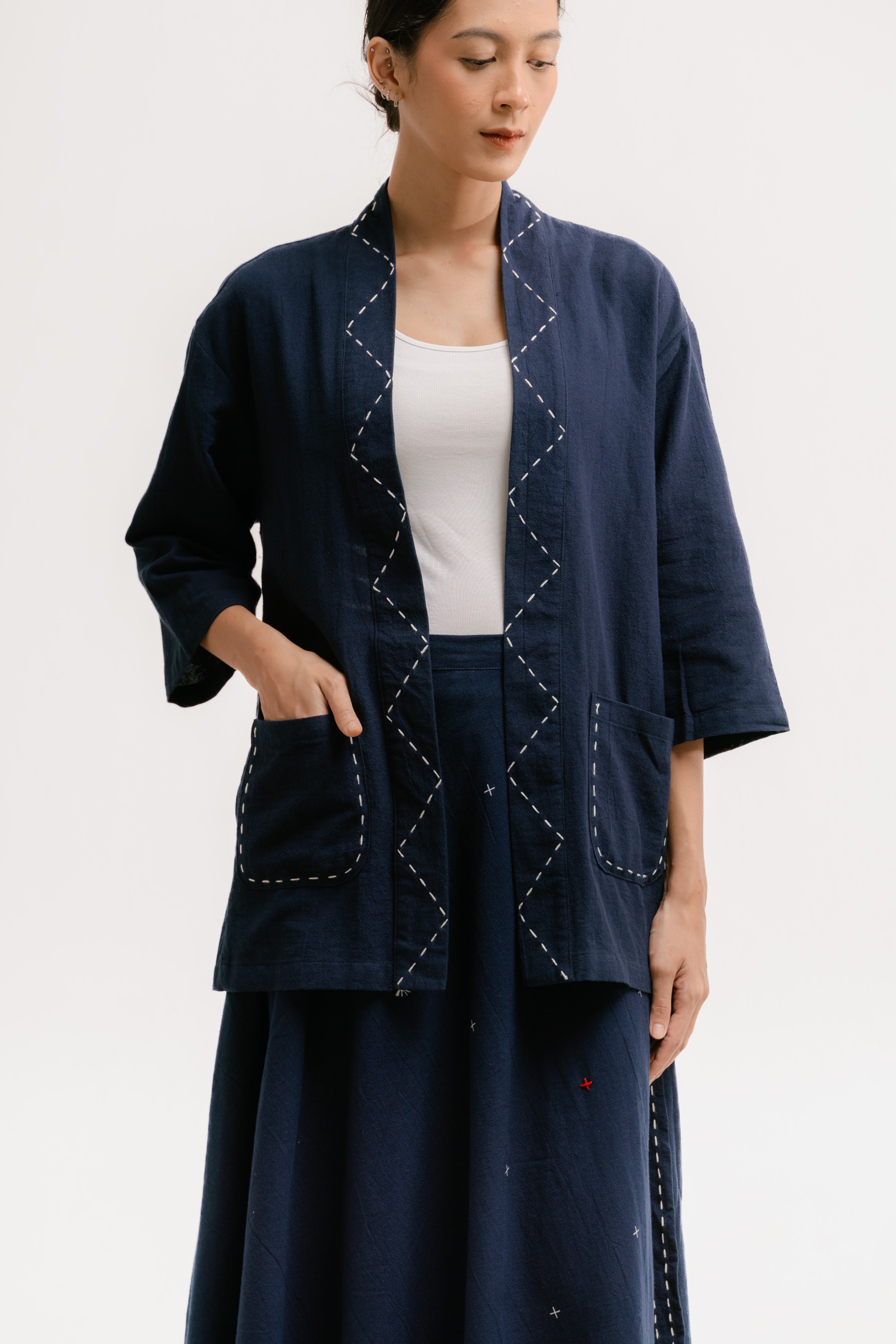Dama Kara Jalin Outer Unisex Sashiko