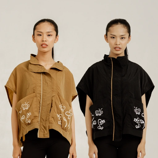 Image of Dama Kara Alkisah Naomi Vest Zipper