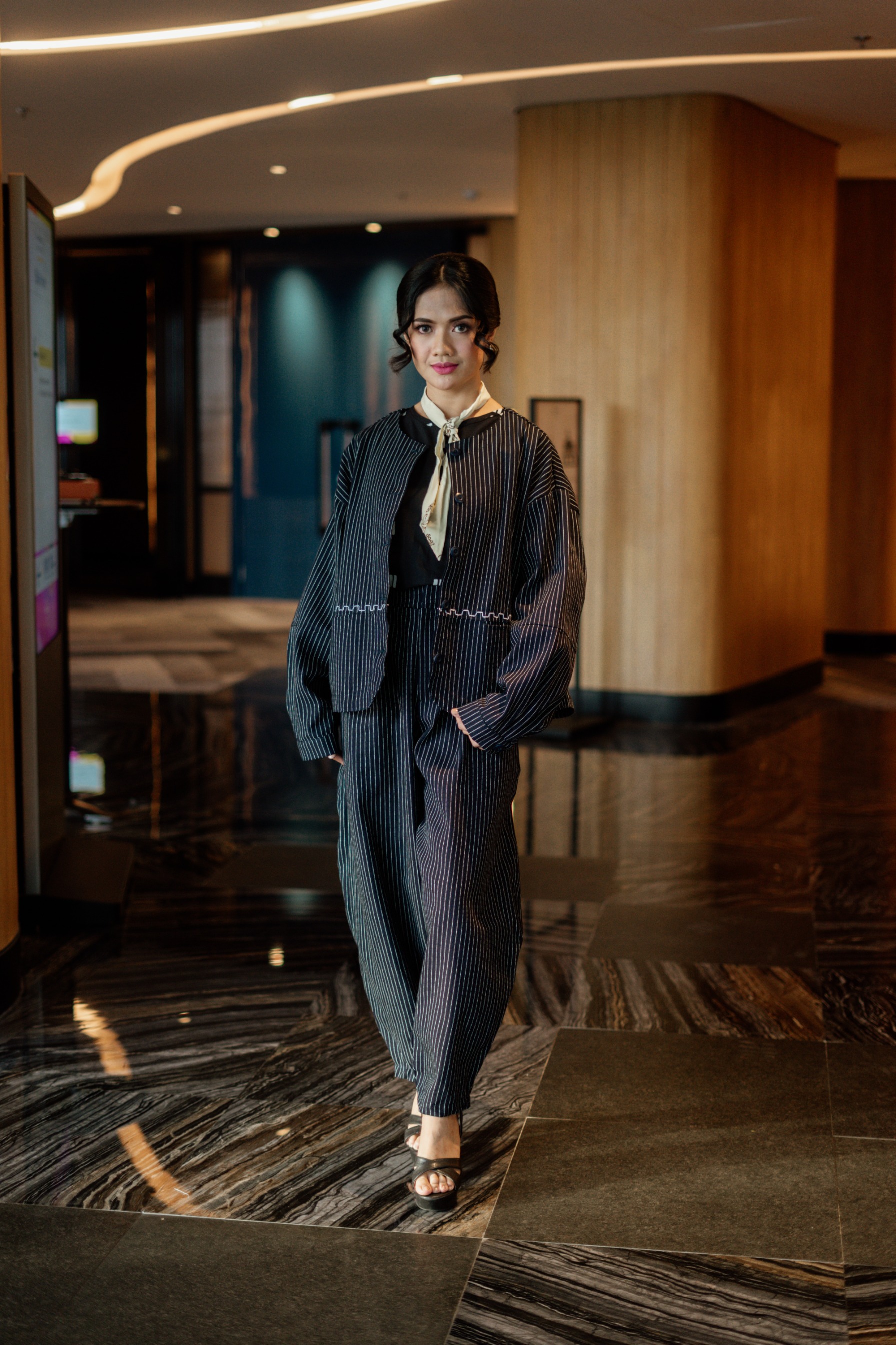 Dama Kara Sanggit Outer Sashiko Navy