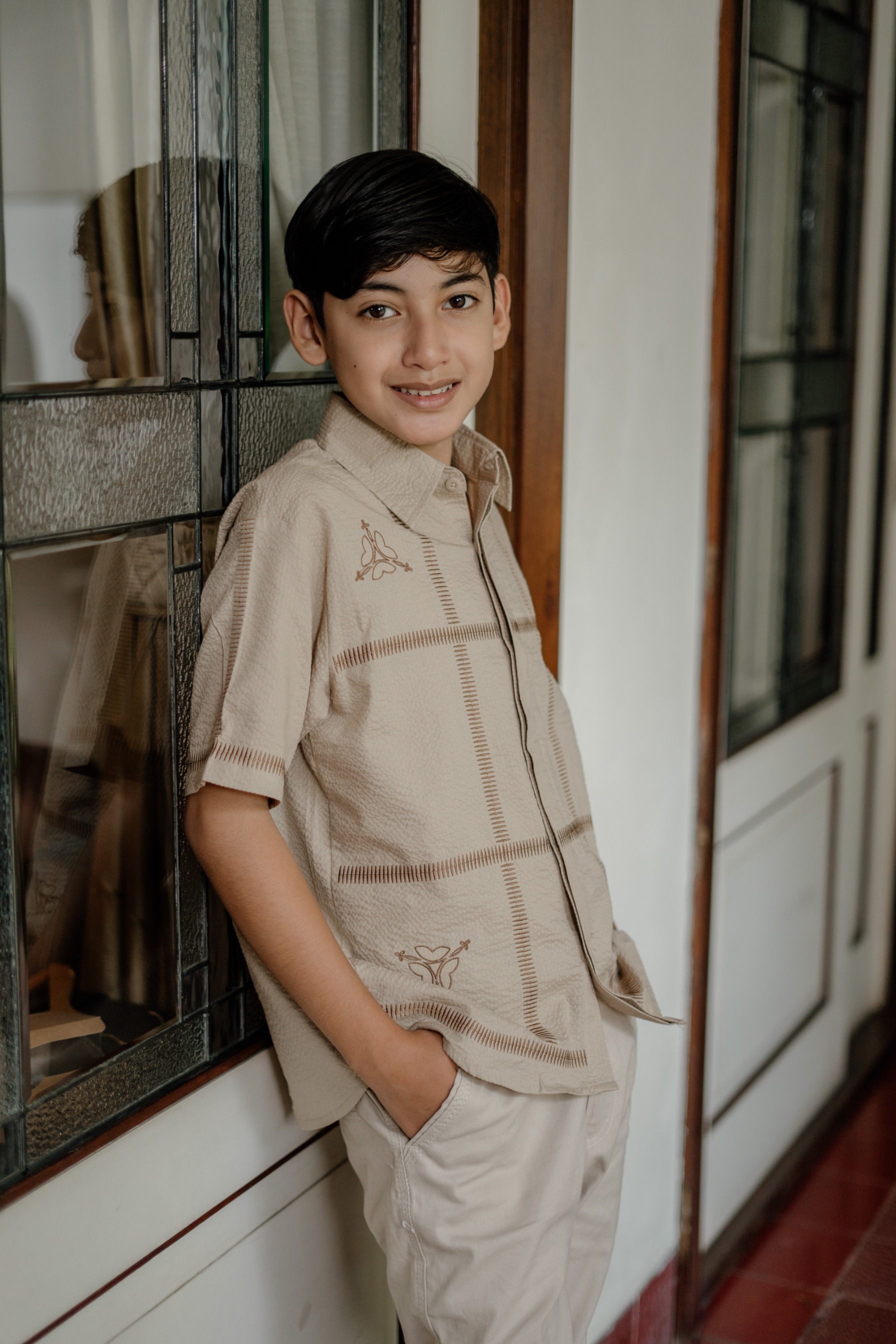 Dama Kara Kala Embroidery Shirt Kids