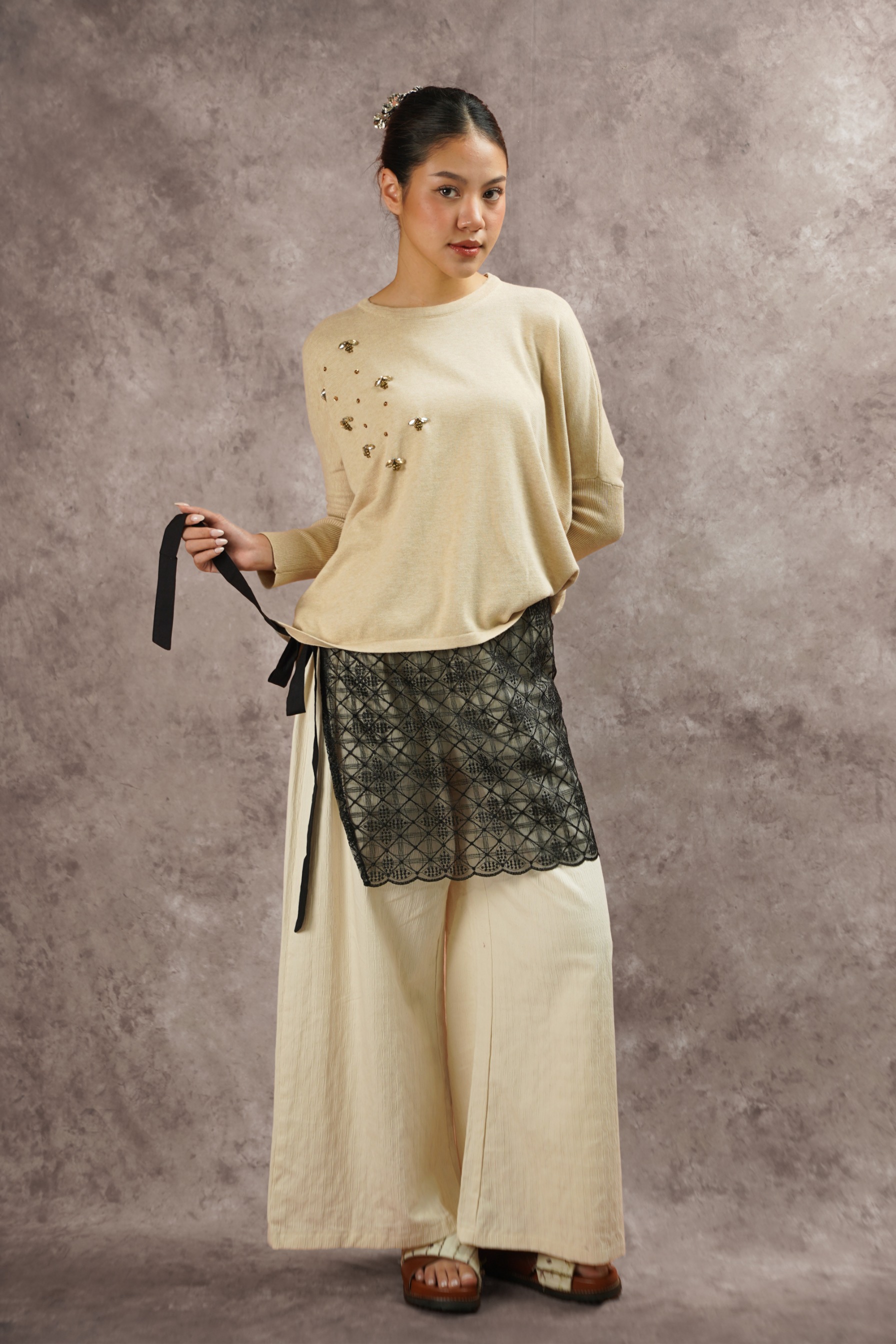 Dama Kara Basic Layering Lace Skirt