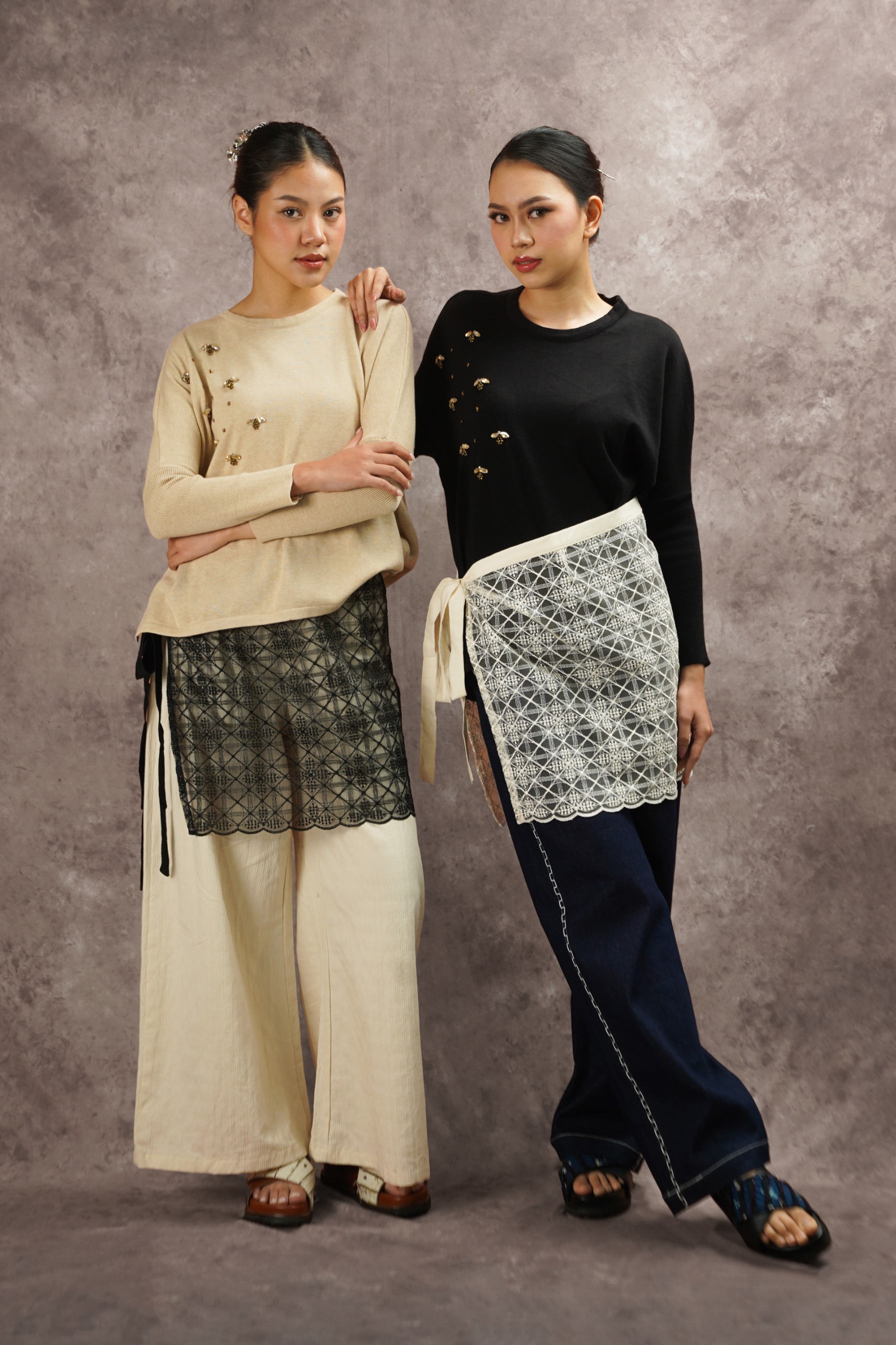 Dama Kara Basic Layering Lace Skirt