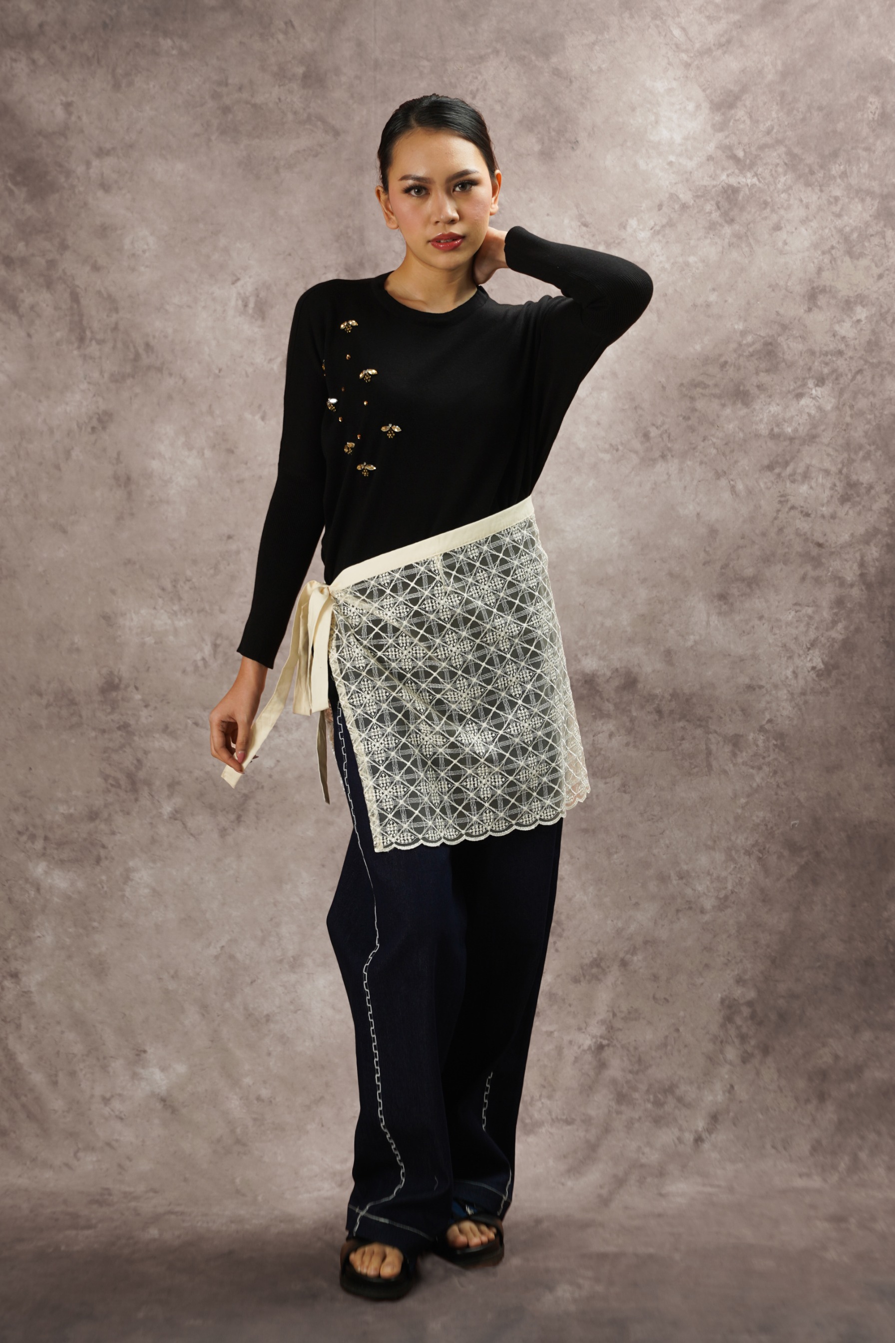 Dama Kara Basic Layering Lace Skirt