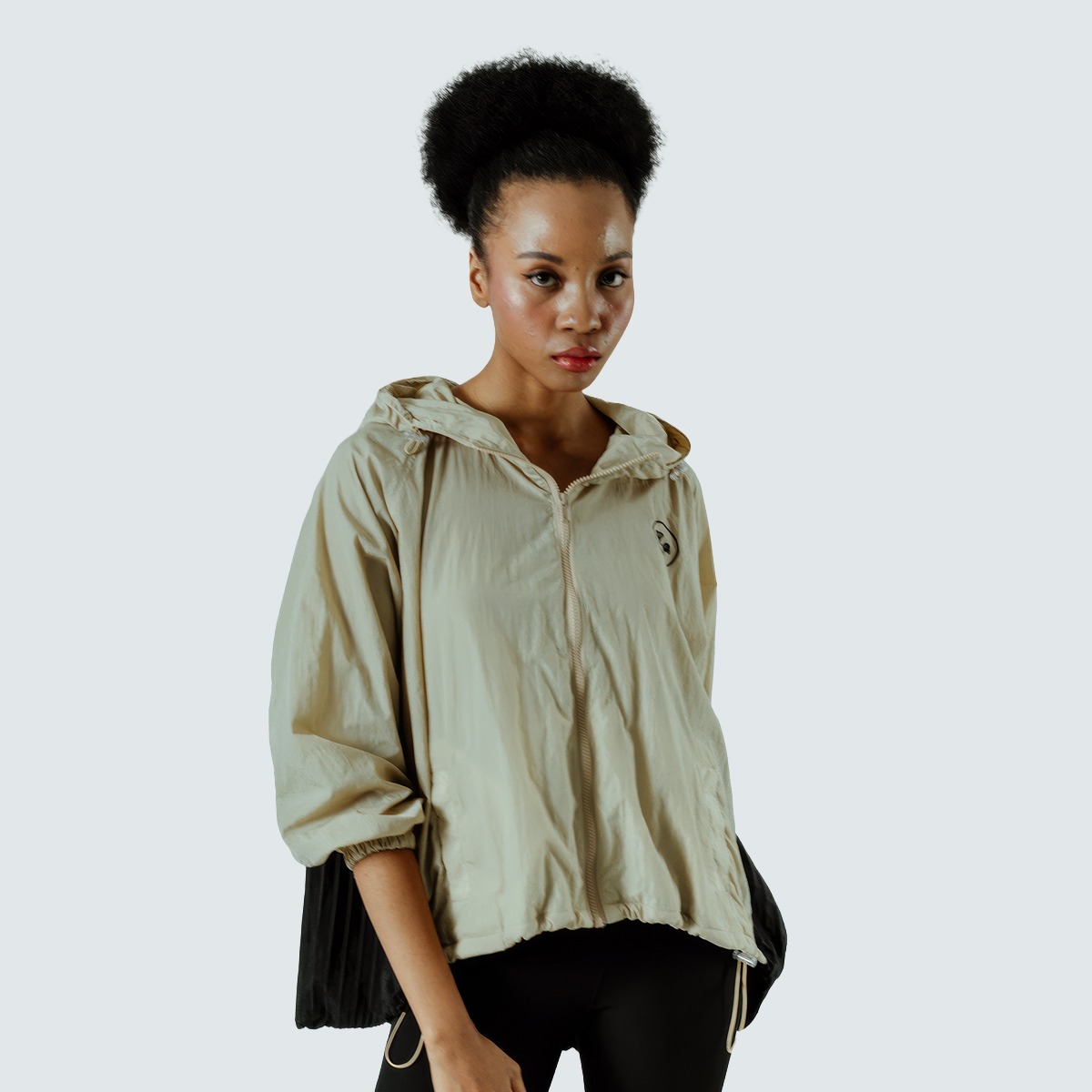 Dama Kara Basic Raglan Jacket Pleats