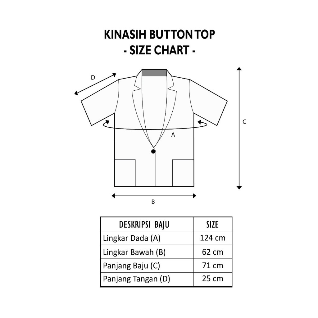 Dama Kara Kinasih Button Top