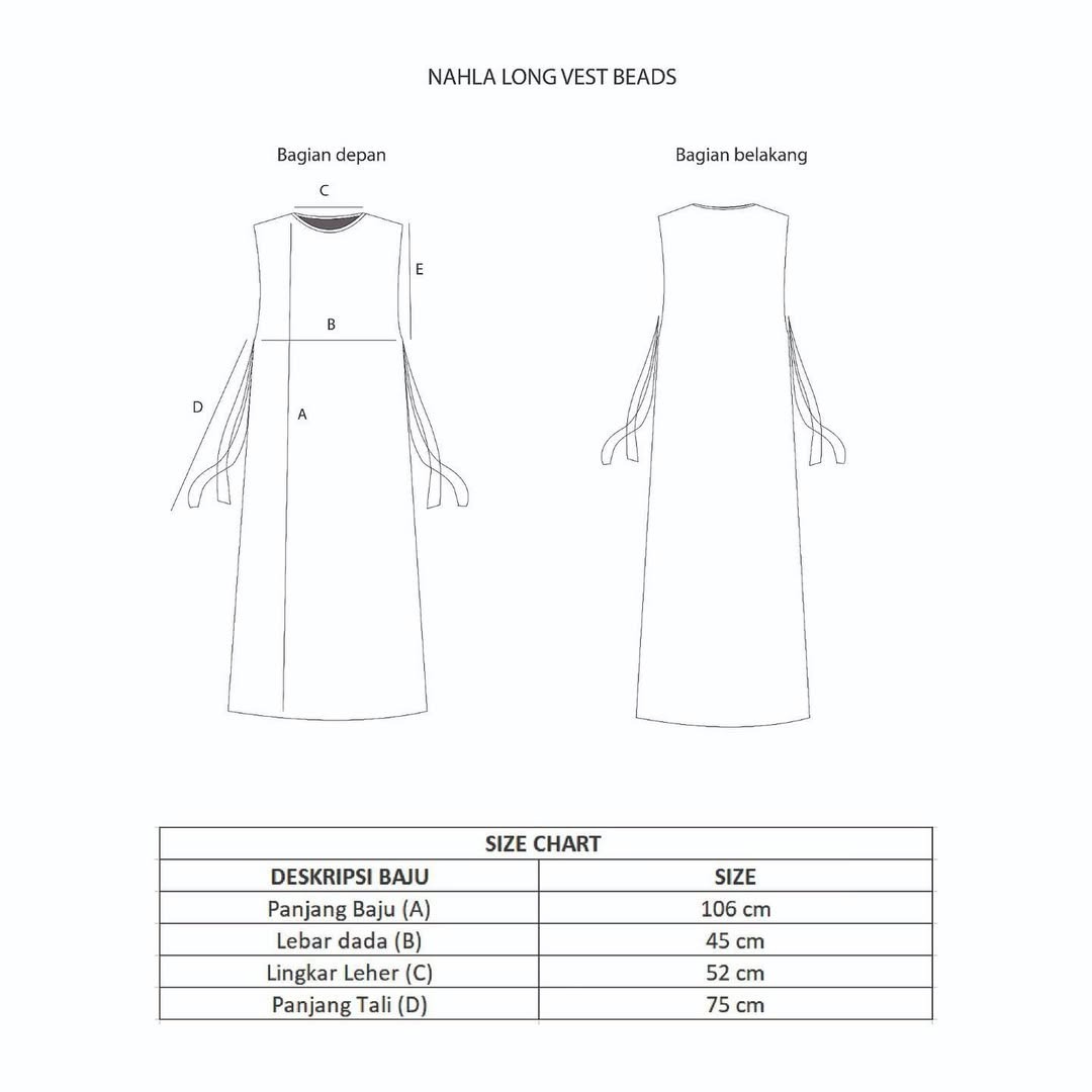 Dama Kara Nahla Long Vest Beads