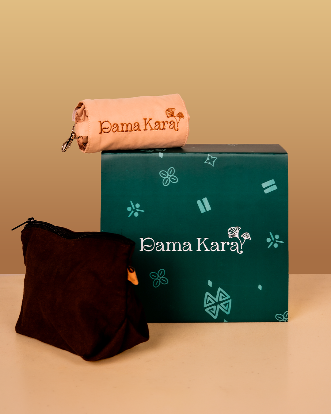 Dama Kara Pouch Bordir Brown
