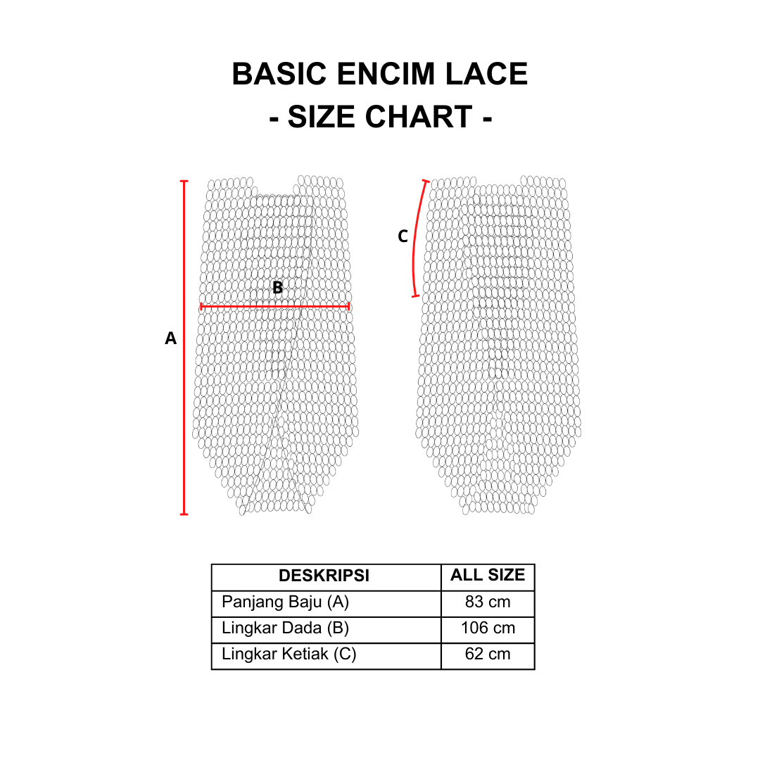 Dama Kara Basic Encim Lace White