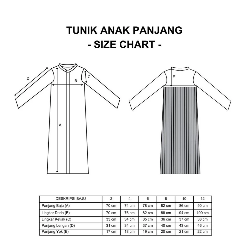 Dama Kara Arkana Embroidery Tunik Kids