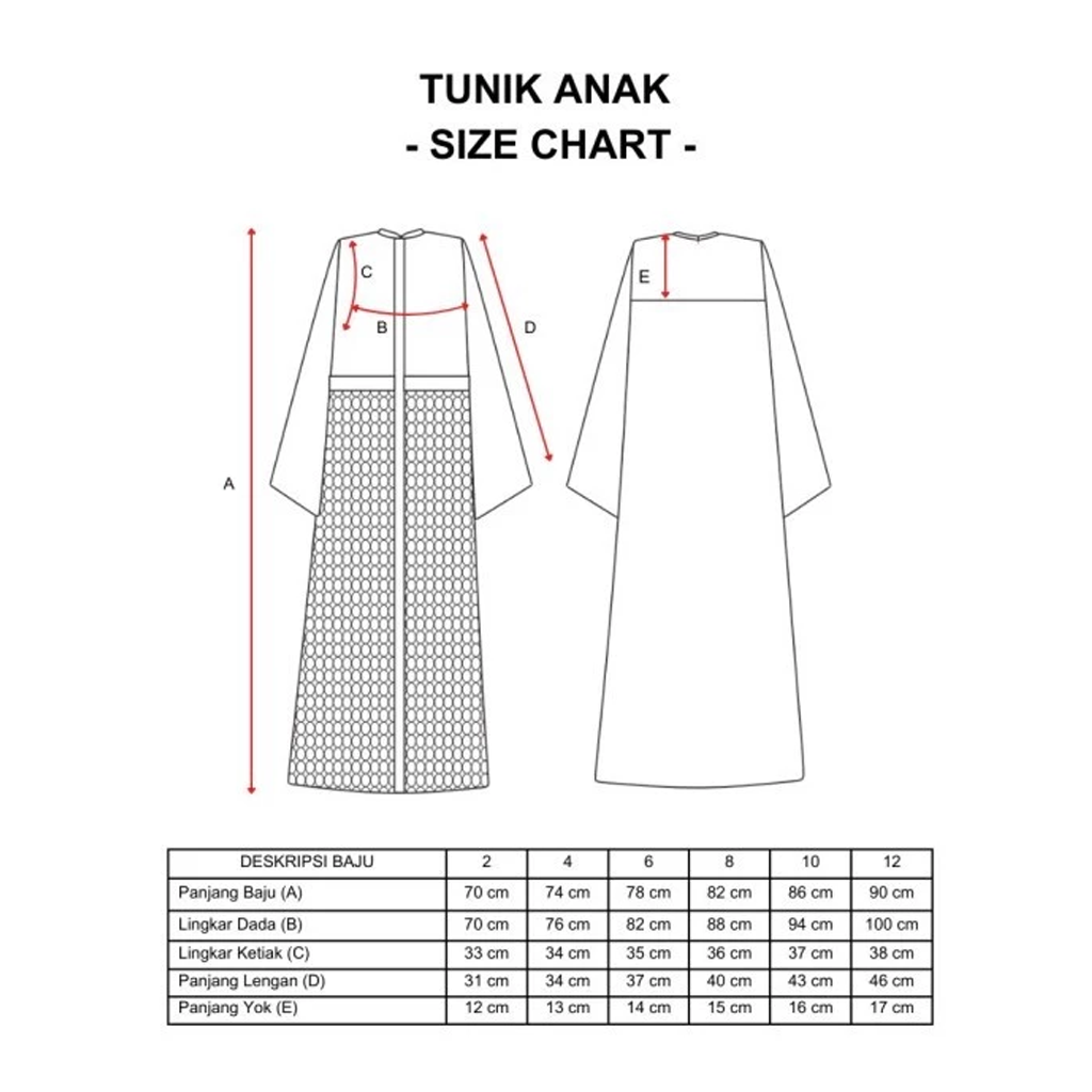 Dama Kara Aksata Embroidery Tunik Kids