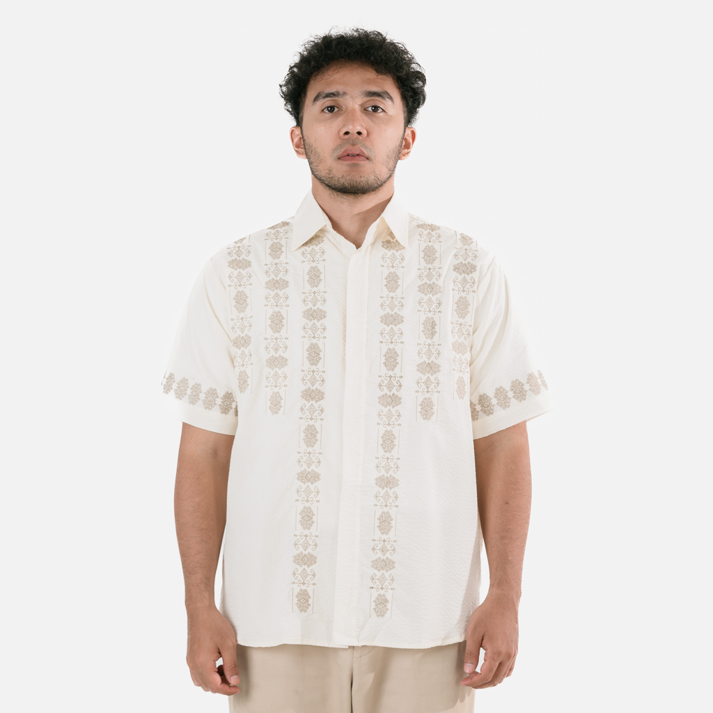 Dama Kara Aksata Embroidery Shirt