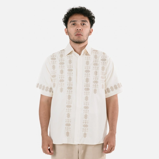 Image of Dama Kara Aksata Embroidery Shirt
