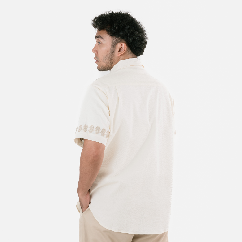 Dama Kara Aksata Embroidery Shirt