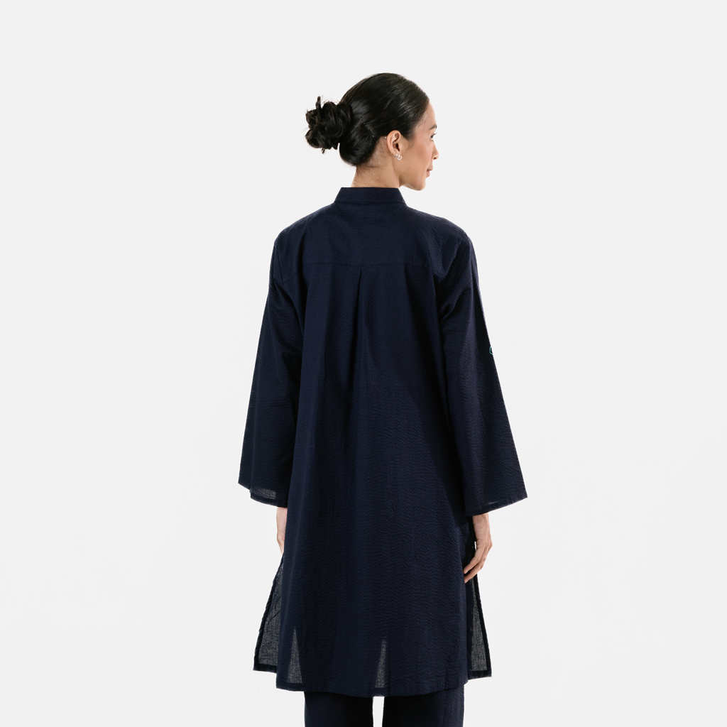 Dama Kara Aksata Embroidery Tunik 