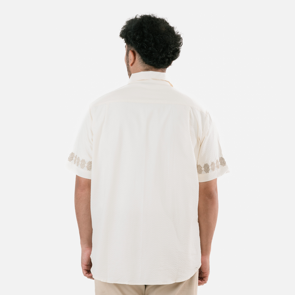 Dama Kara Aksata Embroidery Shirt