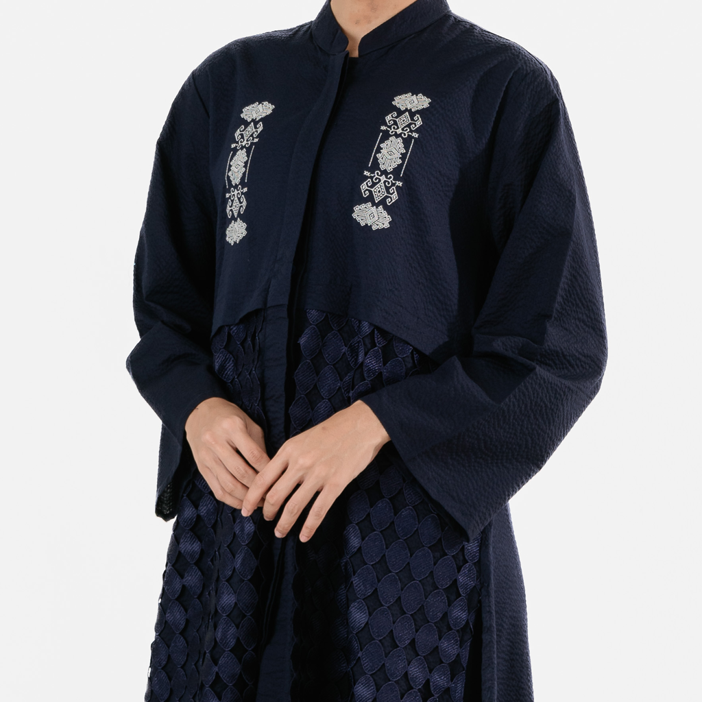 Dama Kara Aksata Embroidery Tunik 