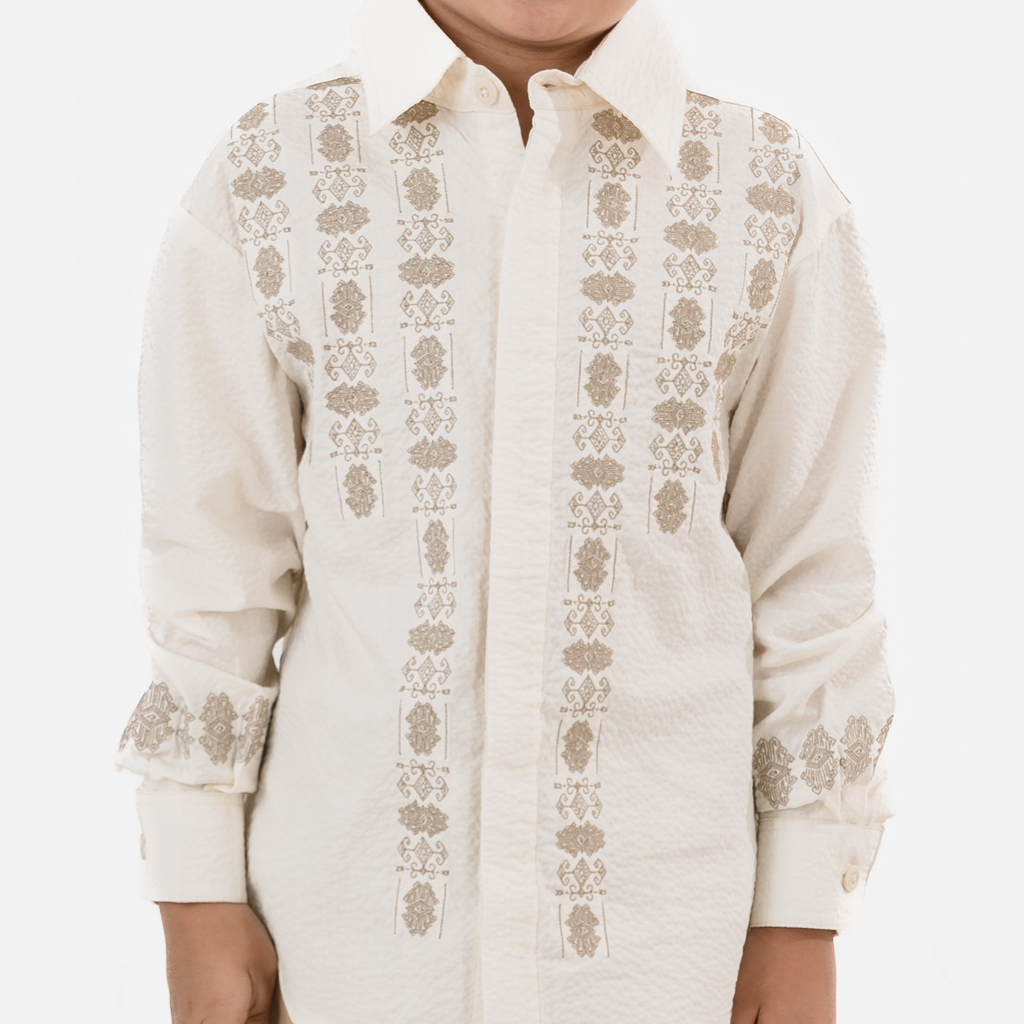 Dama Kara Aksata Embroidery Shirt Kids