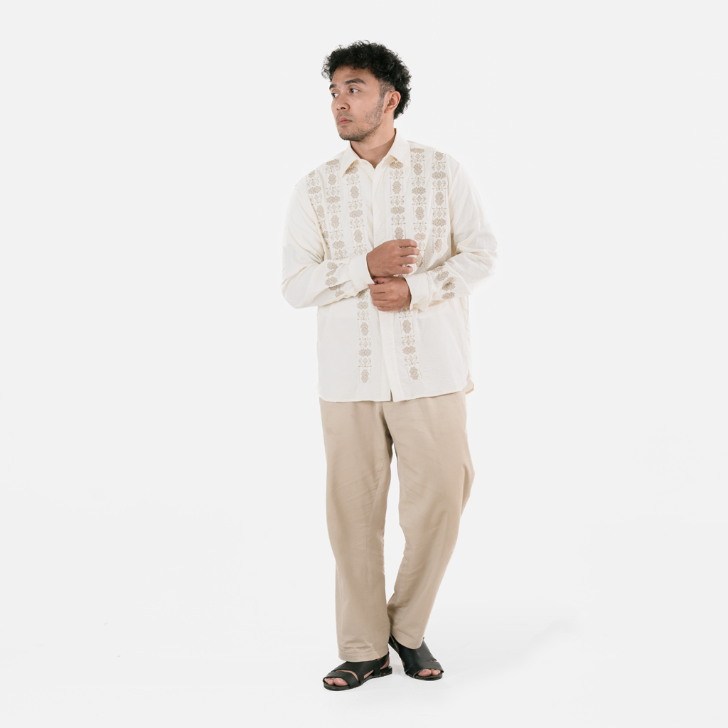 Dama Kara Aksata Embroidery Shirt