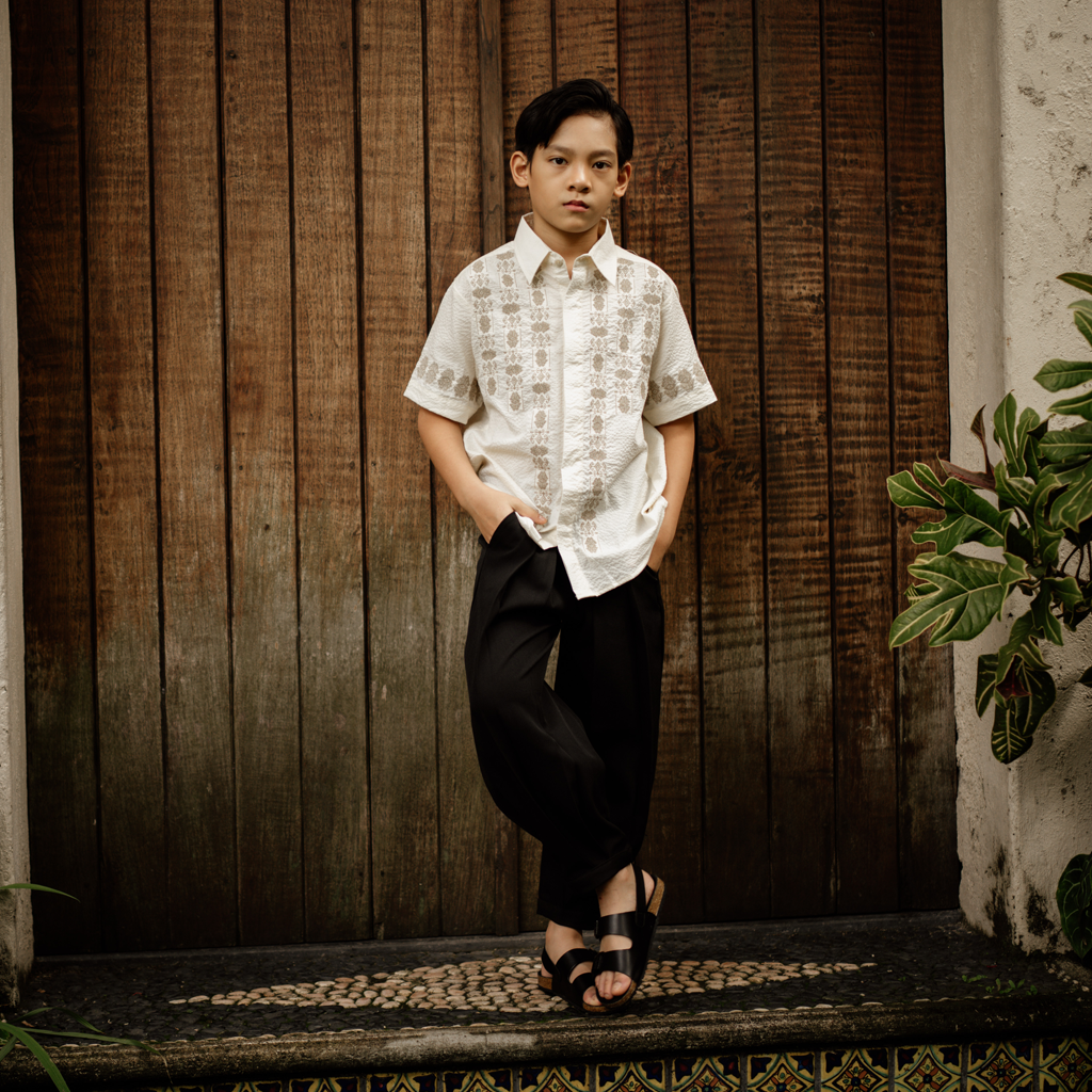 Dama Kara Aksata Embroidery Shirt Kids