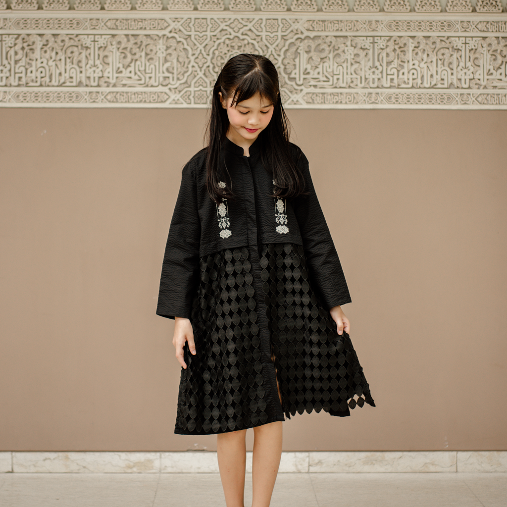 Dama Kara Aksata Embroidery Tunik Kids