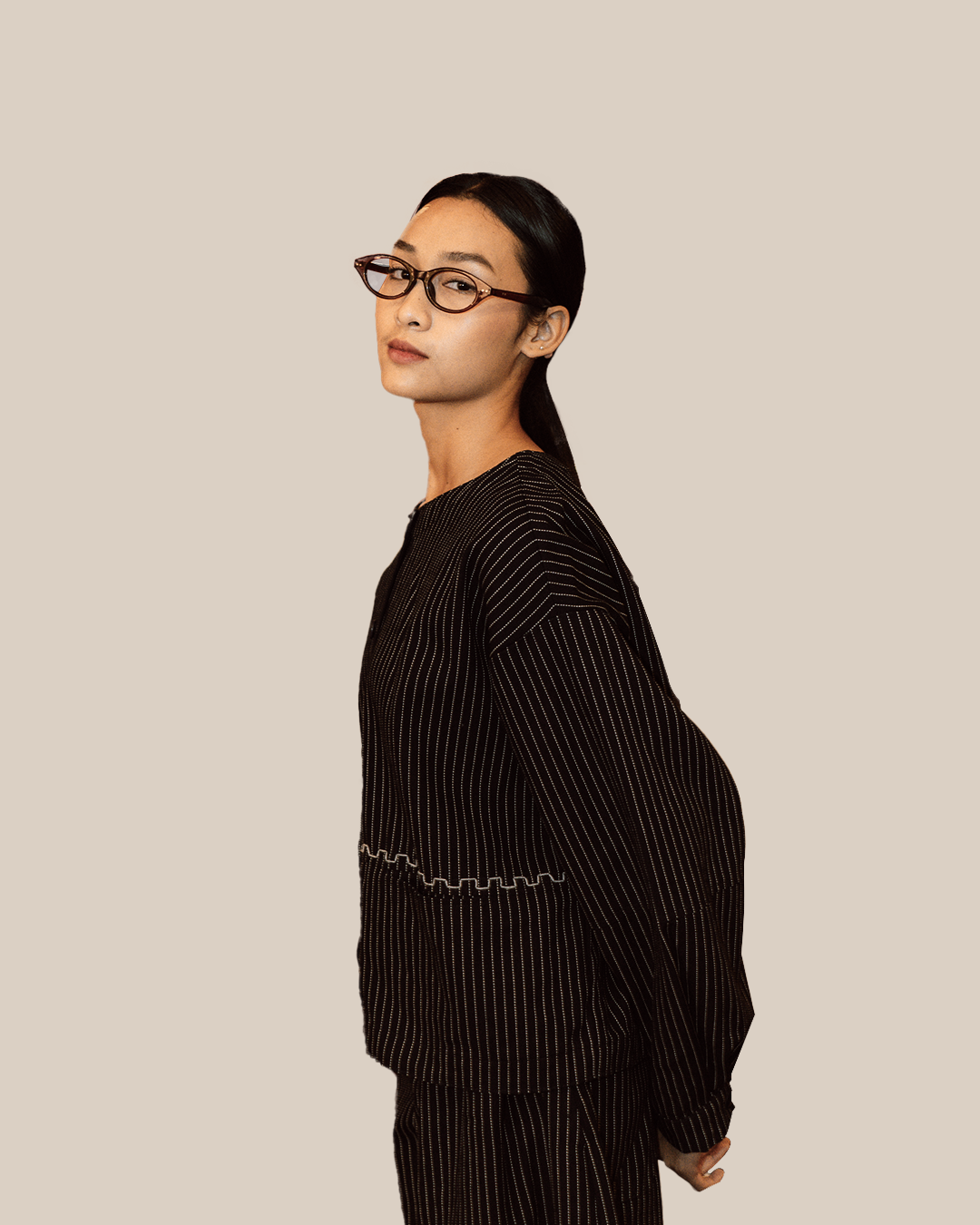 Dama Kara Sanggit Outer Sashiko Navy