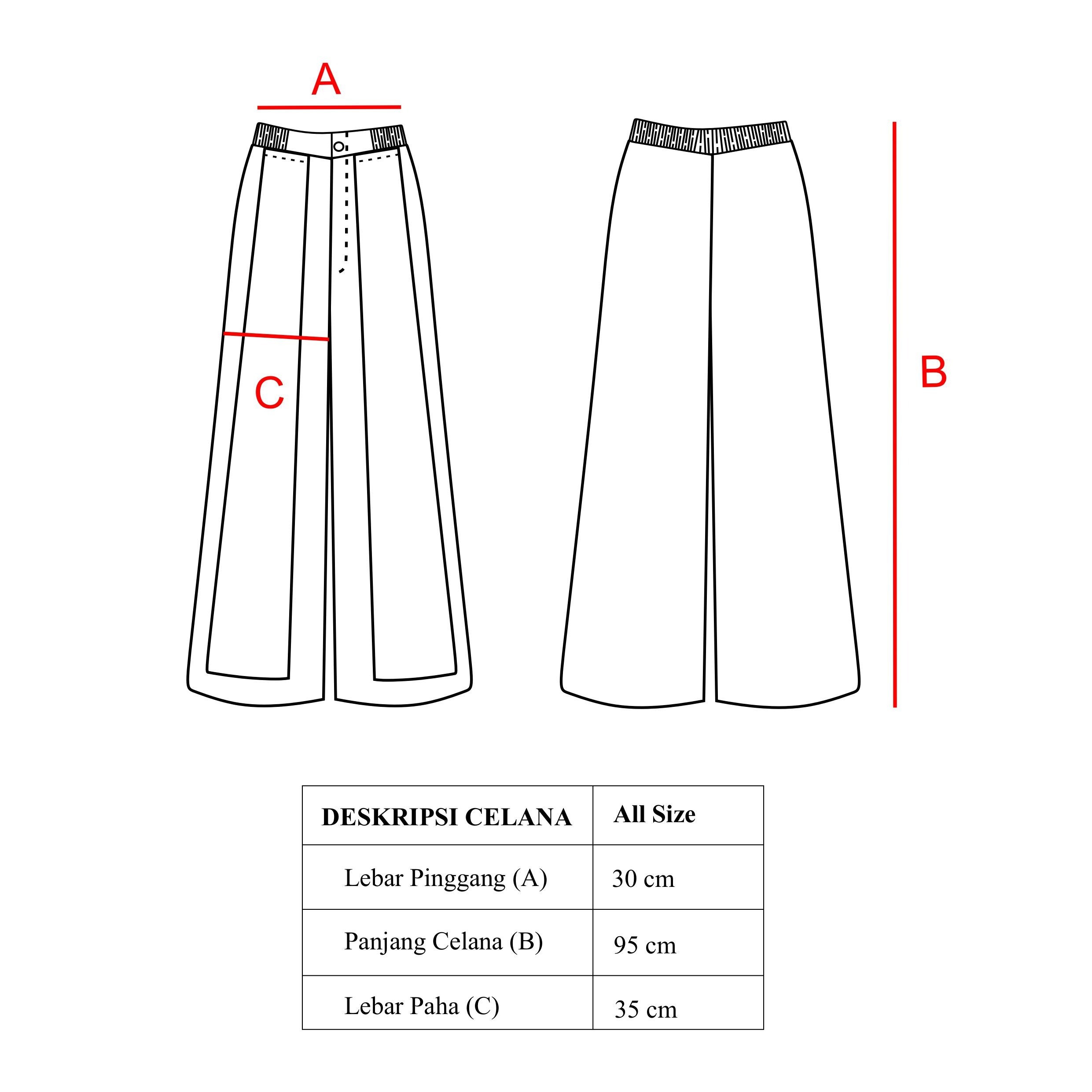Dama Kara Jalin Kulot Pants Sashiko