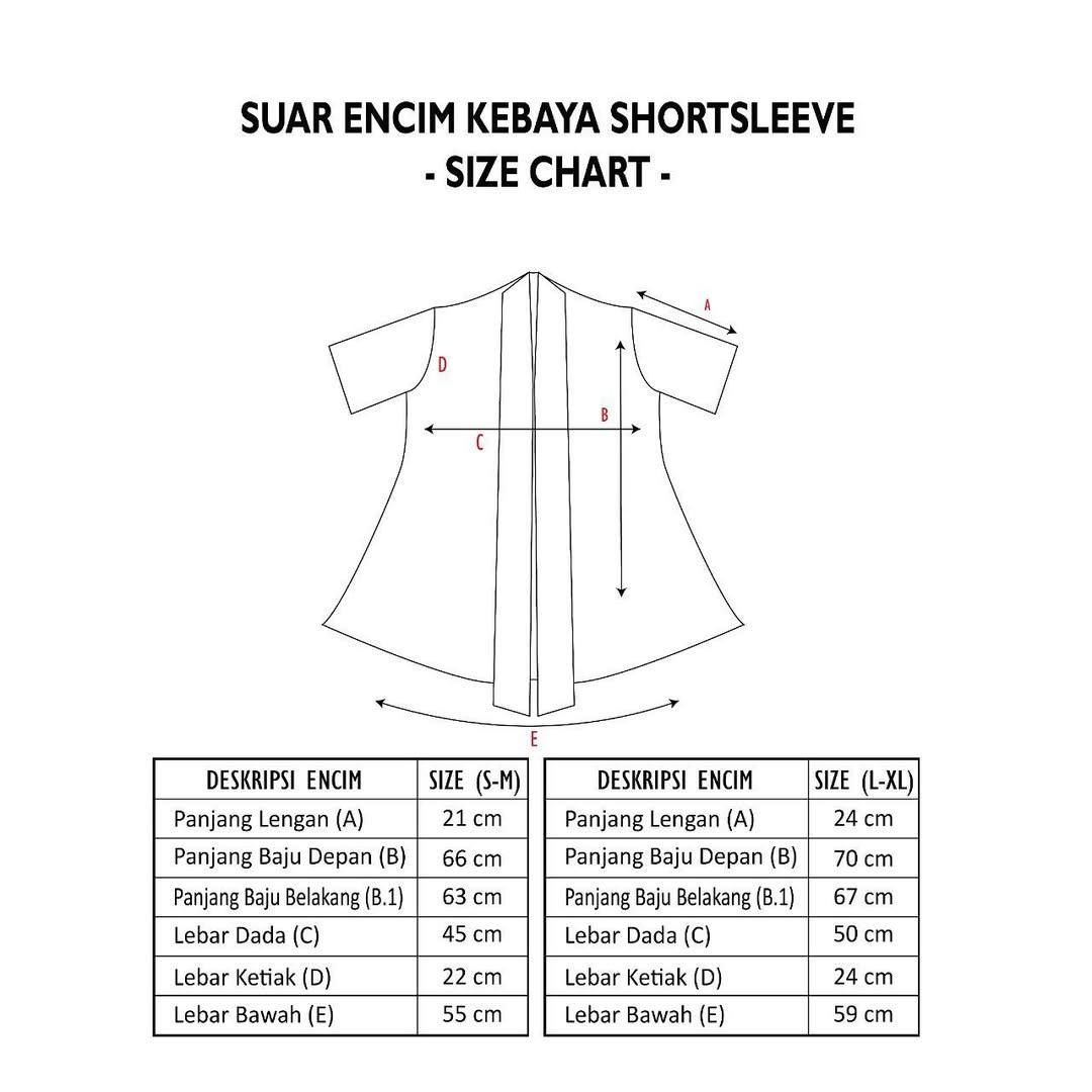 Dama Kara Suar Kebaya Encim Shortsleeve