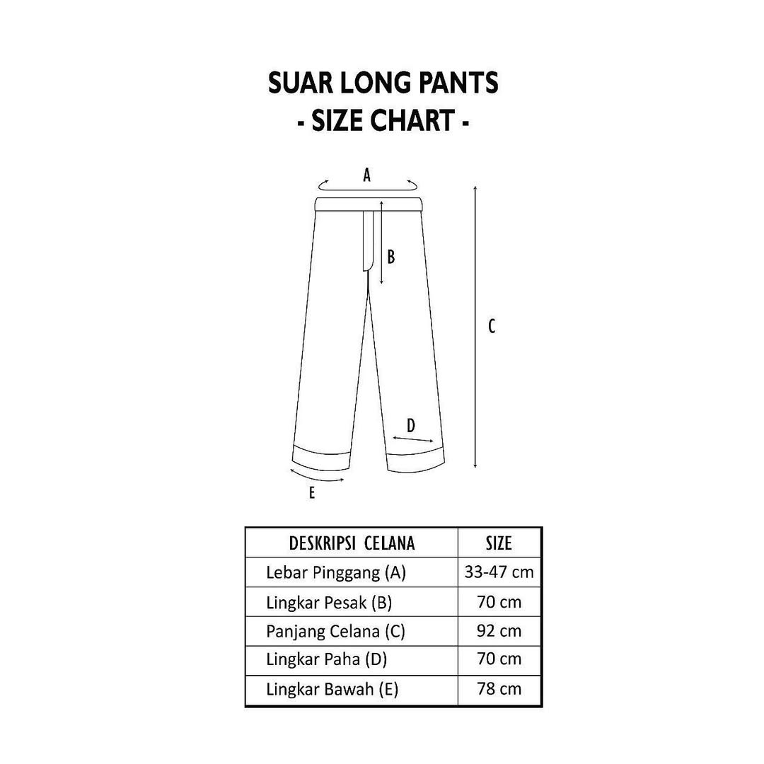 Dama Kara Suar Long Pants Rubber