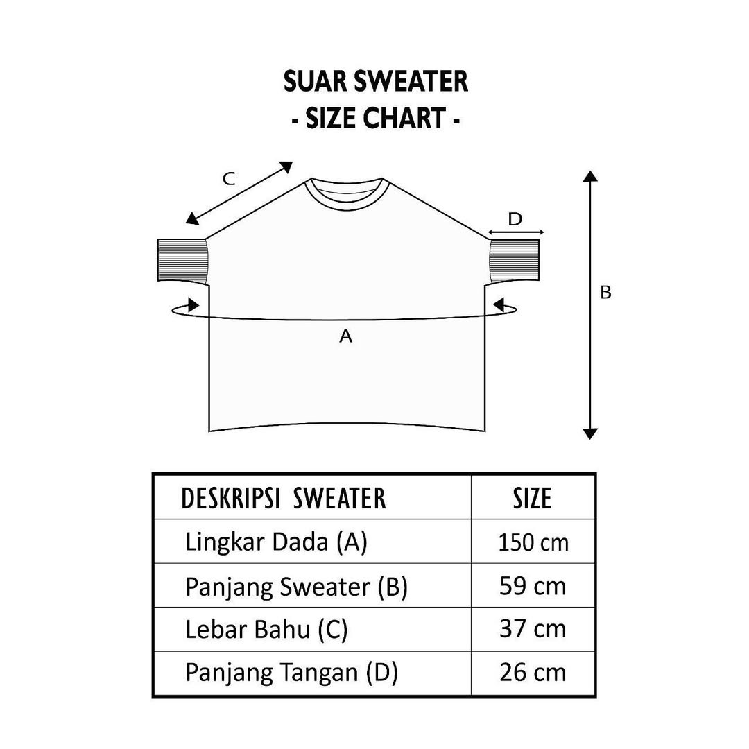 Dama Kara Suar Sweater Rajut