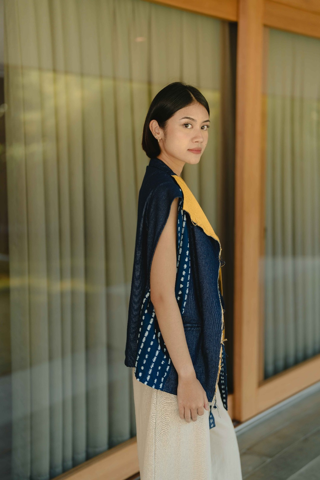 Dama Kara Lembayung Raw Vest 