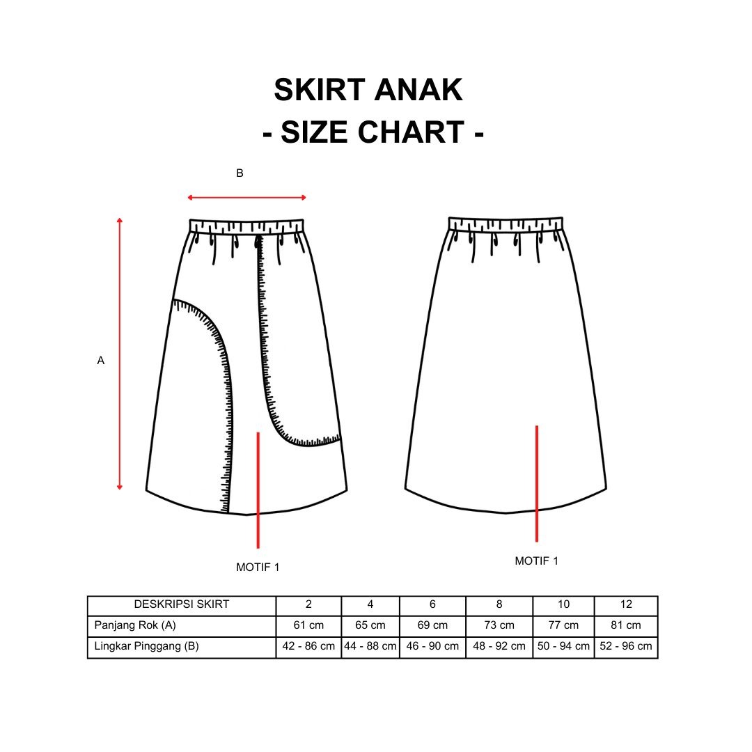 Dama Kara Gantari Skirt Kids