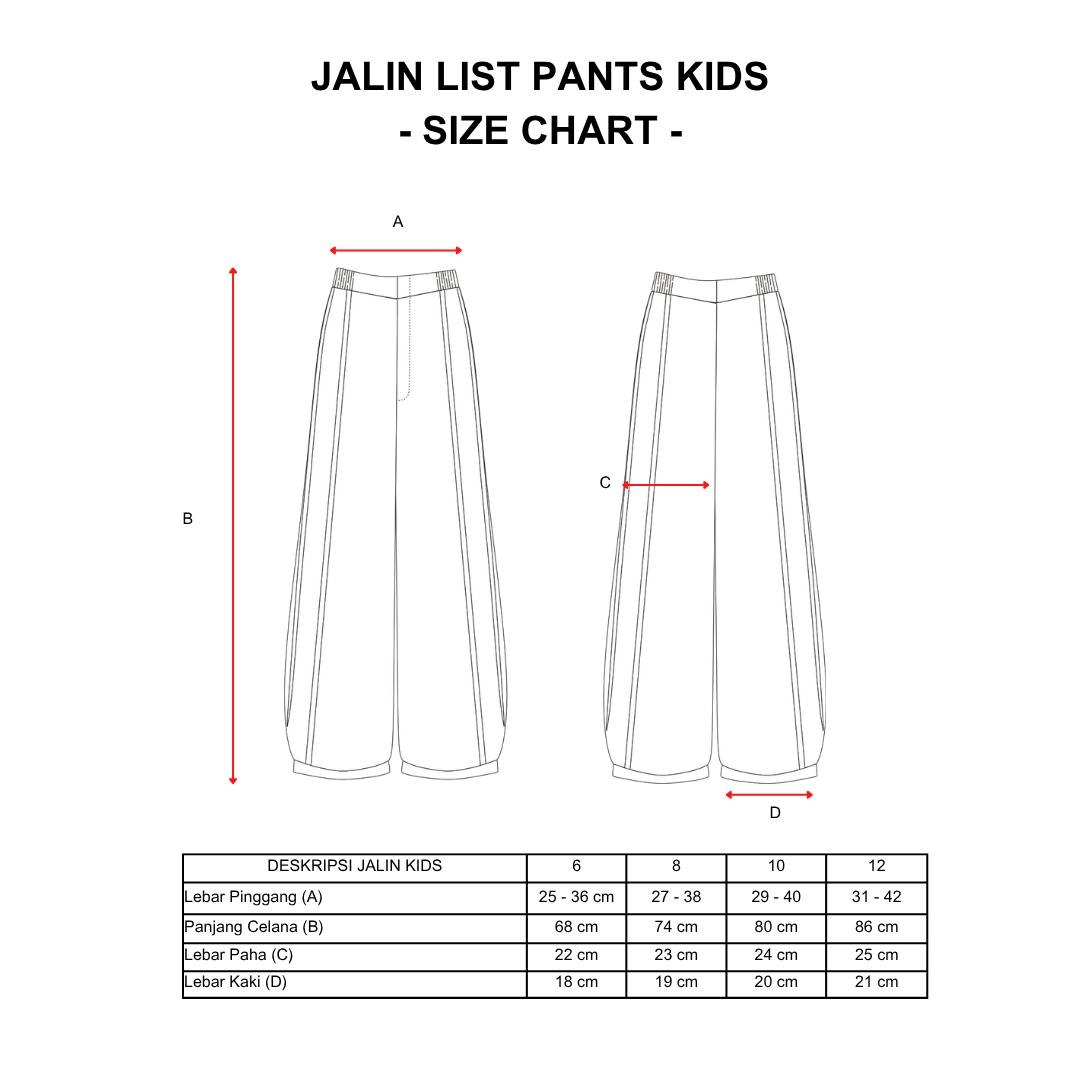 Dama Kara Jalin Pants Sashiko Kids