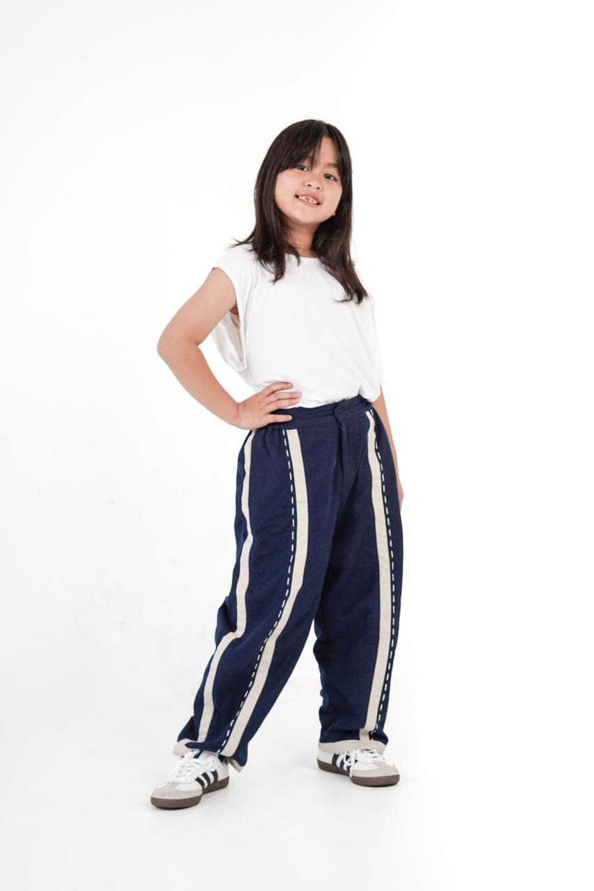 Dama Kara Jalin Pants Sashiko Kids