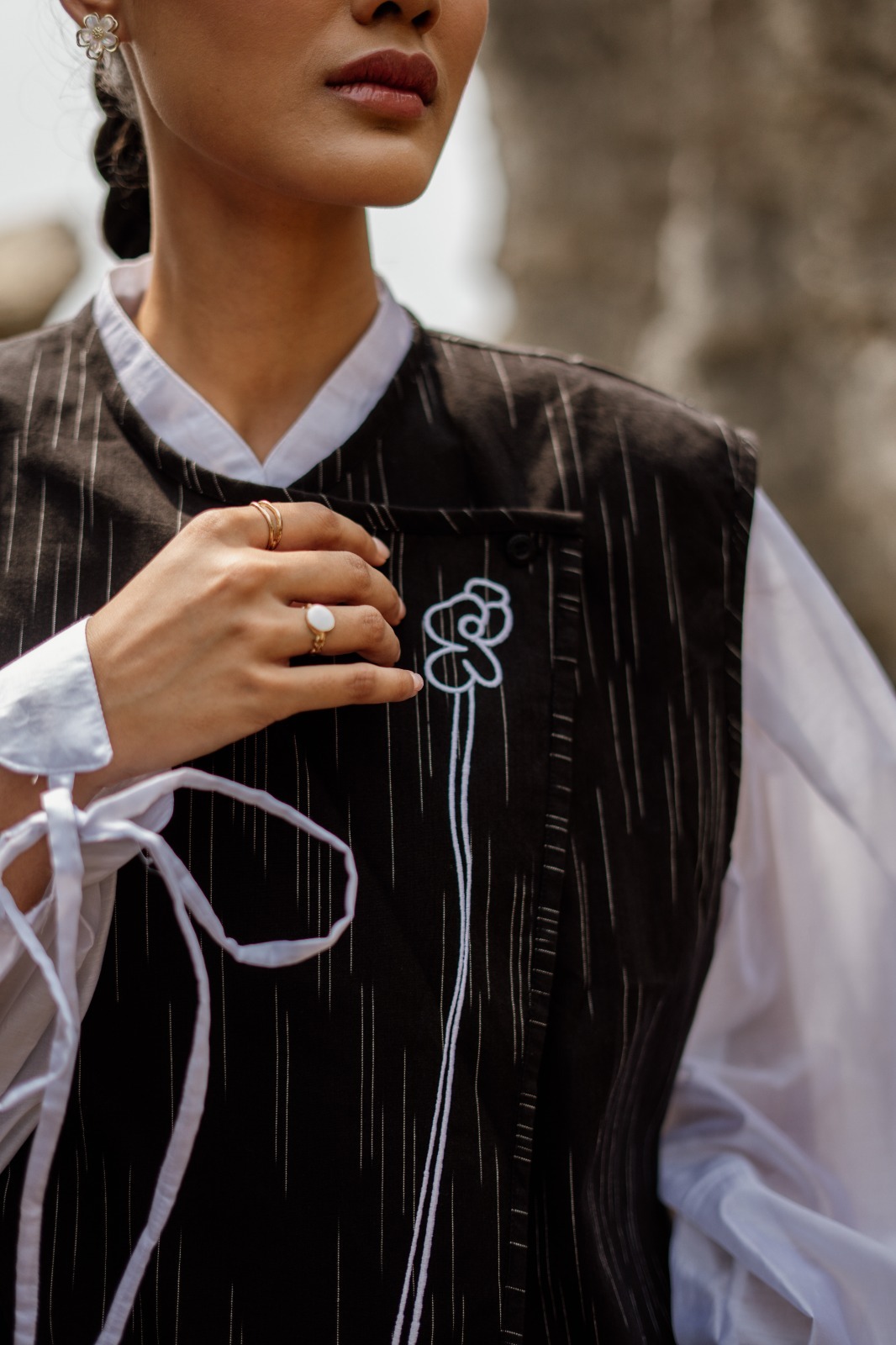 Dama Kara Alkisah Vest Lurik