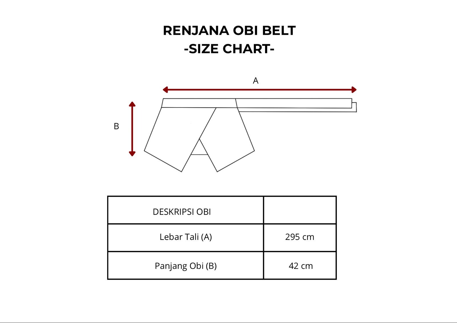 Dama Kara Renjana Obi Belt 
