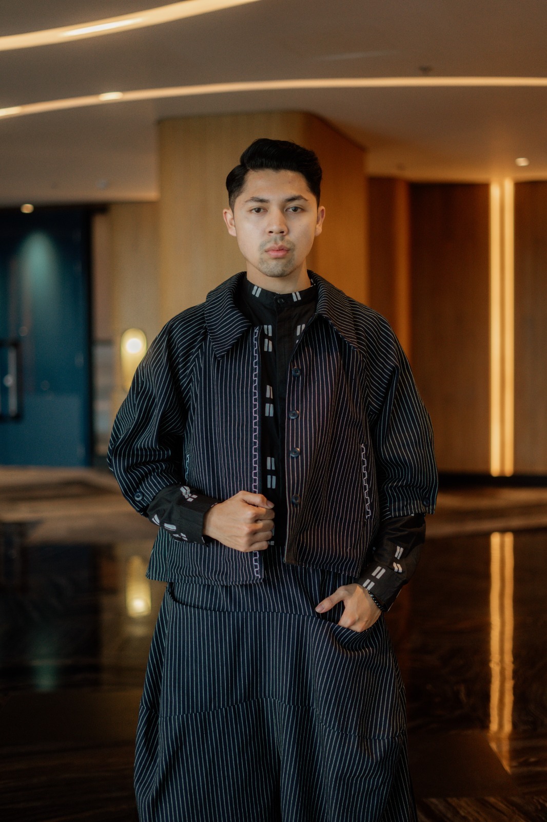 Dama Kara Sanggit Jacket Sashiko Navy