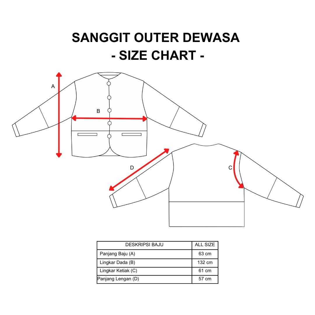 Dama Kara Sanggit Outer Sashiko Navy