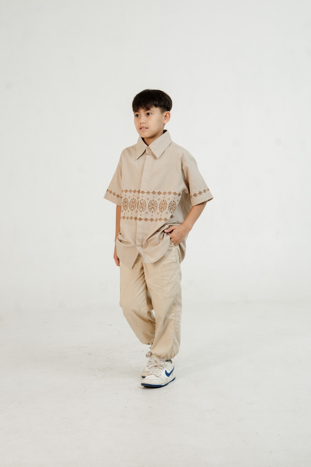Dama Kara Kaimana Kemeja Embroidery Kids