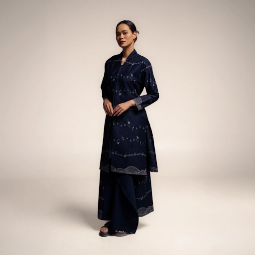 Image of Dama Kara Kembali Encim Tunik Longsleeve