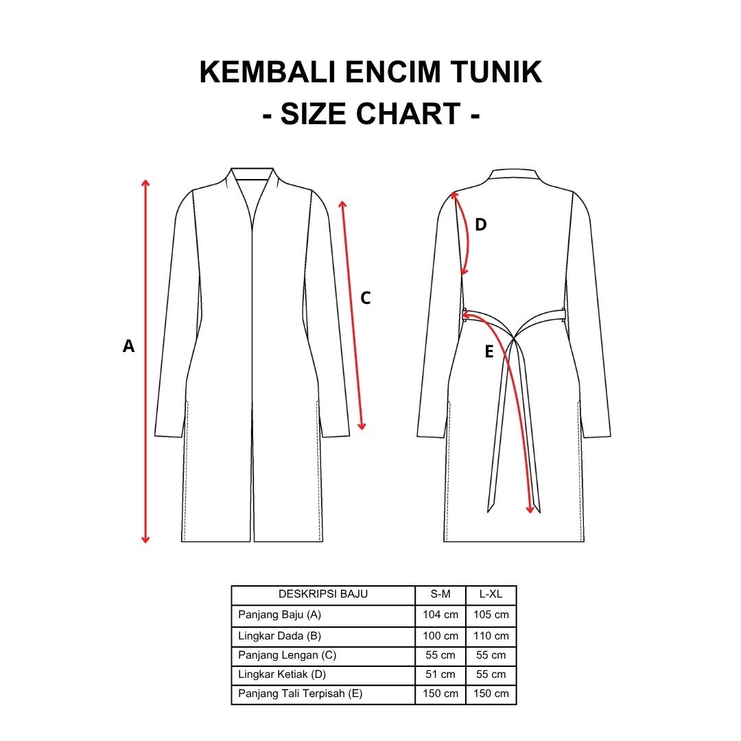 Dama Kara Kembali Encim Tunik Longsleeve