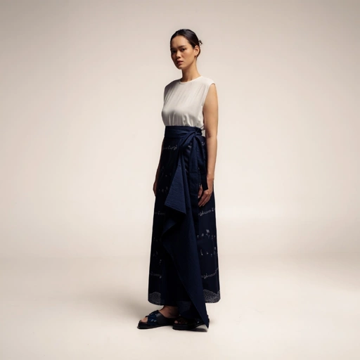 Image of Dama Kara Kembali Wrap Skirt