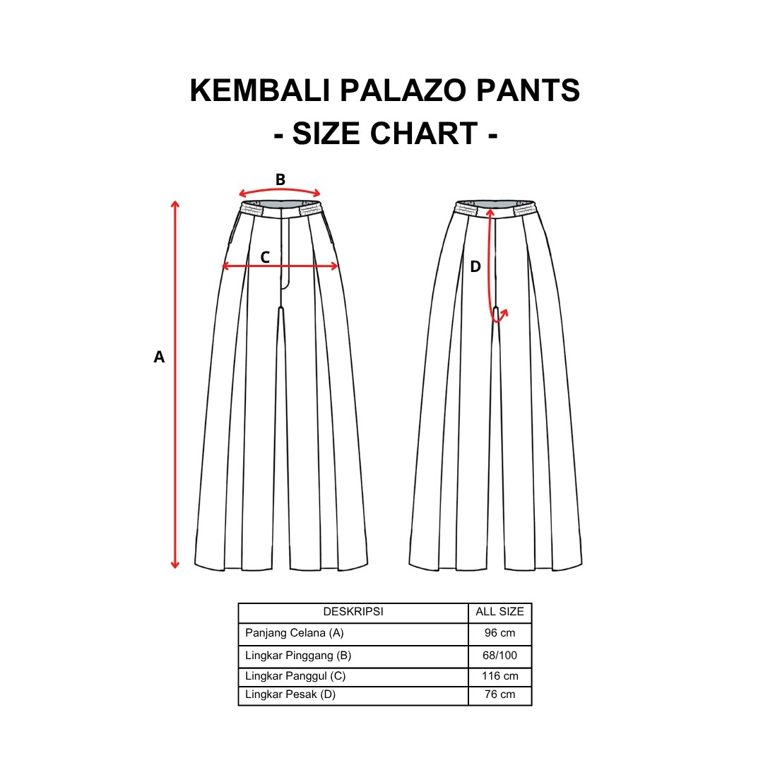 Dama Kara Kembali Palazo Pants