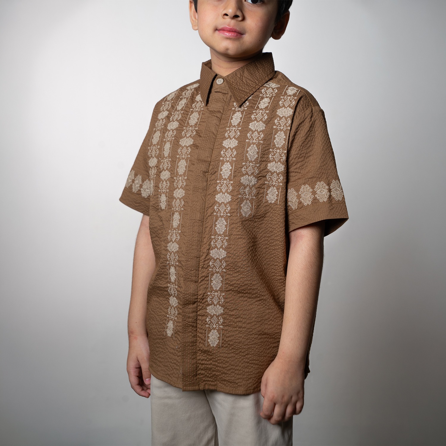 Dama Kara Aksata Embroidery Shirt Kids