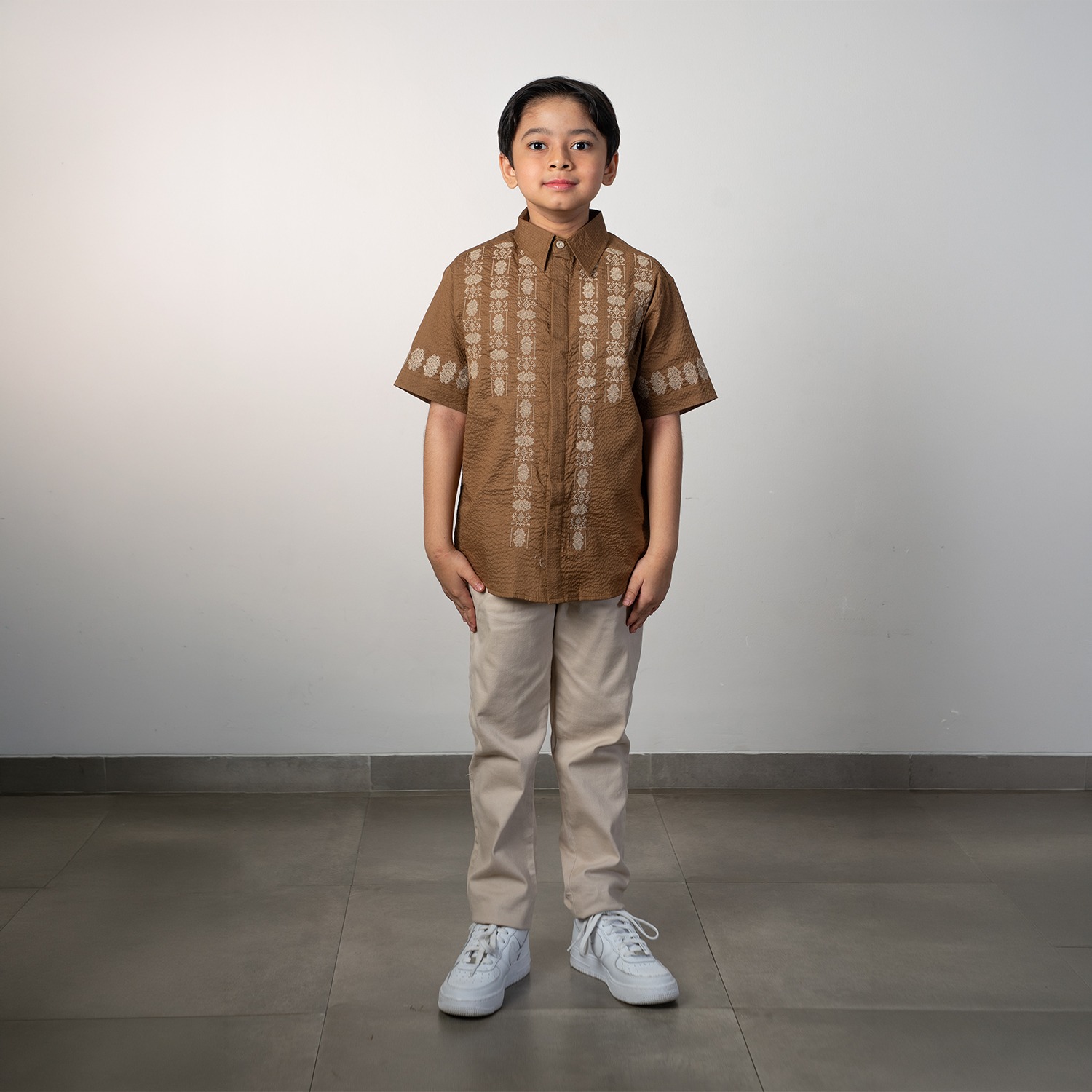 Dama Kara Aksata Embroidery Shirt Kids