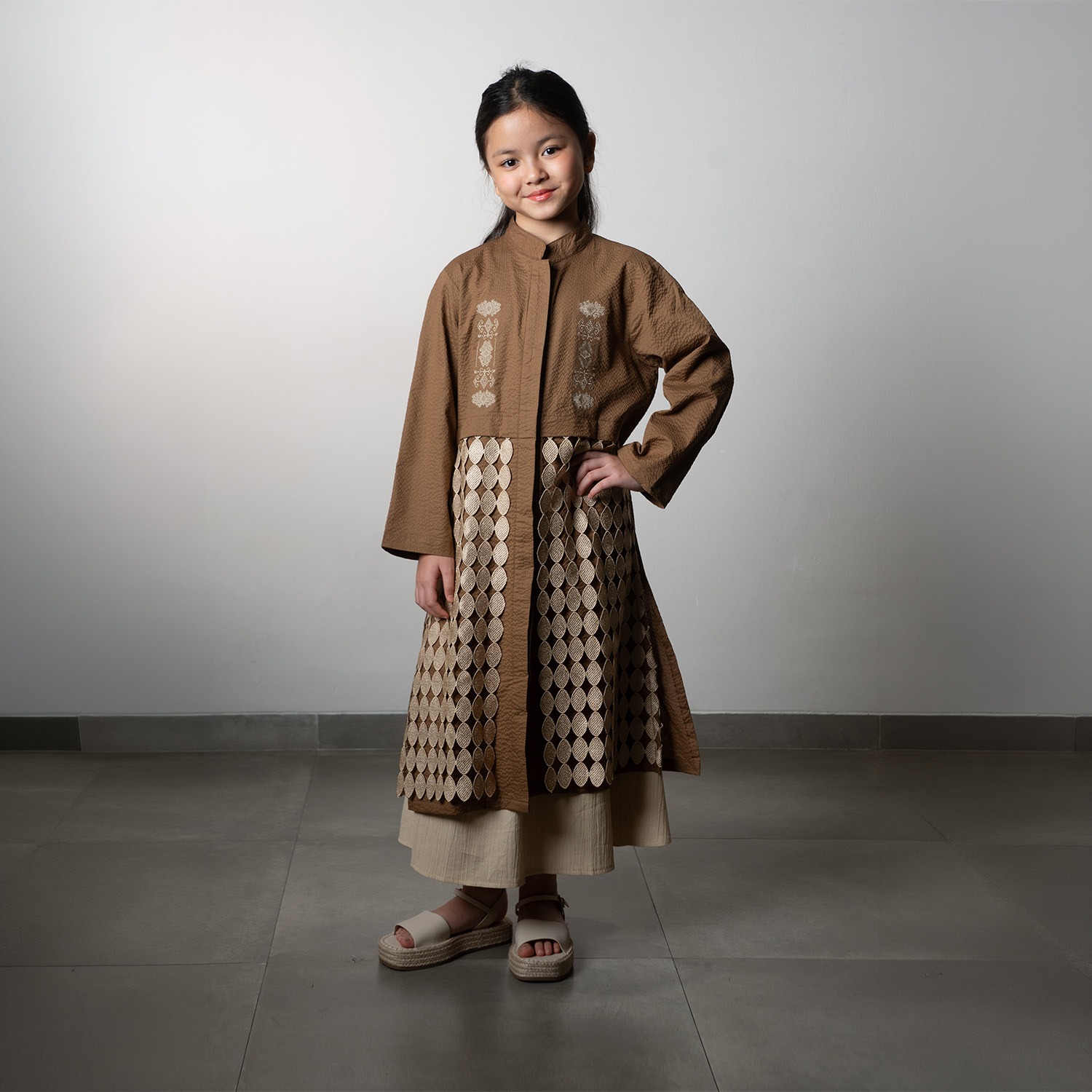 Dama Kara Aksata Embroidery Tunik Kids