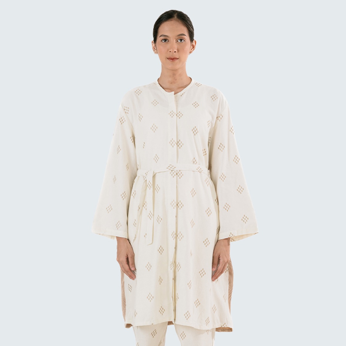 Dama Kara Arkana Embroidery Tunik