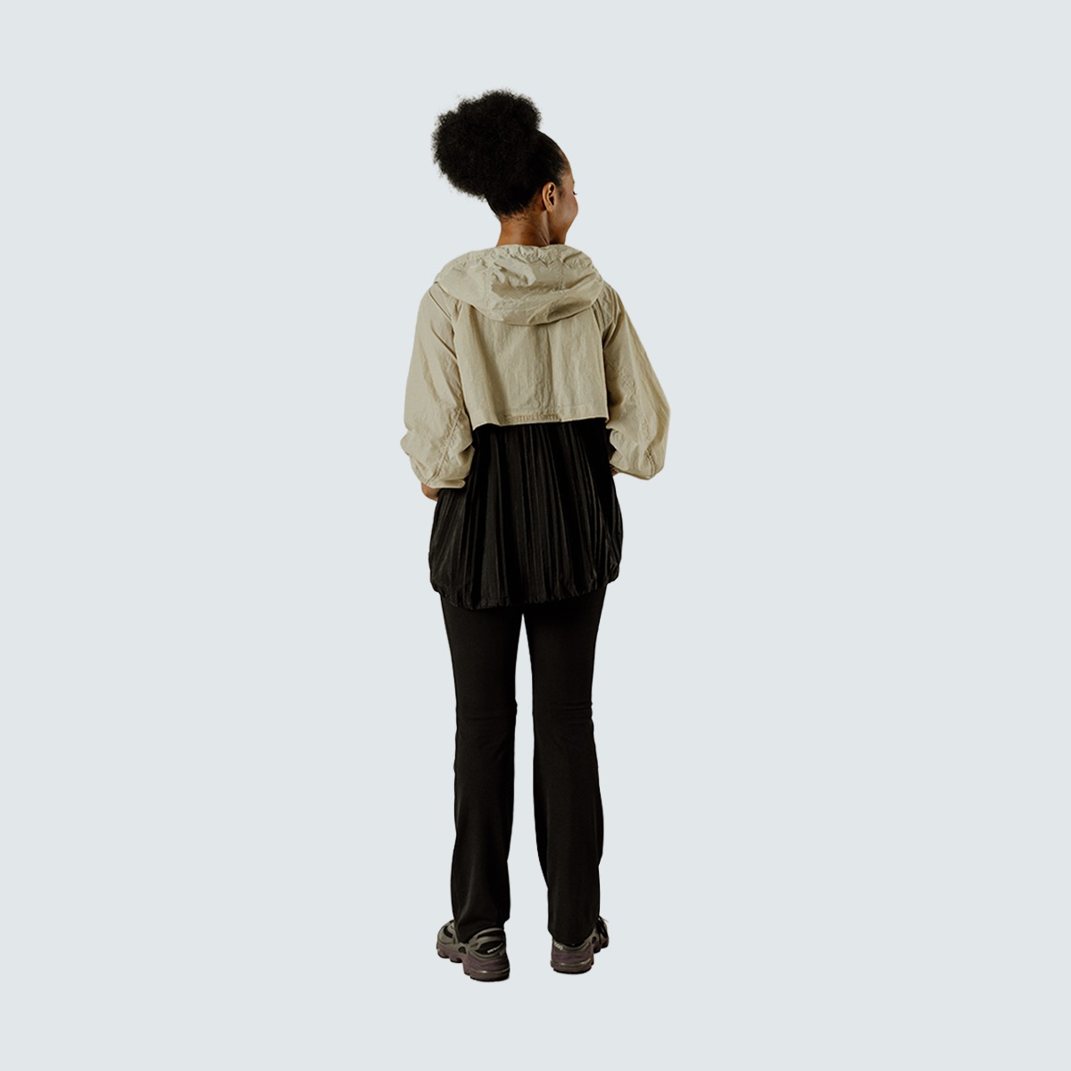 Dama Kara Basic Raglan Jacket Pleats