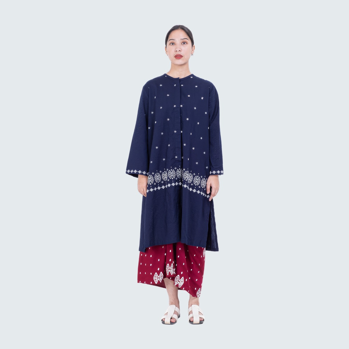 Dama Kara Kaimana Tunik Embroidery Longsleeve